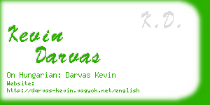 kevin darvas business card